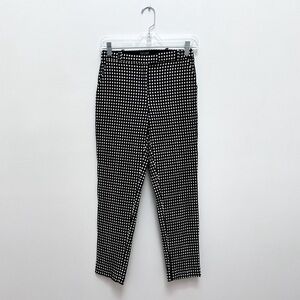 Topshop Black & White Cigarette Trouser Pant